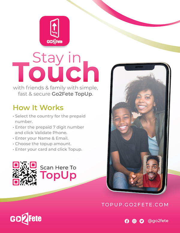 Go2Fete TopUp - send mobile credit